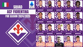 ACF Fiorentina Full Squad Season 20242025 I Serie A 2425 I David de Gea Fiorentina [upl. by Seuqram]