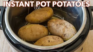 Instant Pot Baked Potatoes  So Easy shorts [upl. by Hawker200]