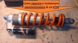 Come smontare e revisionare lammortizzatore KTM  parte 13 [upl. by Standush]