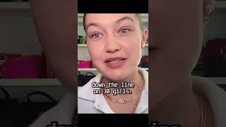 Gigi Hadid’s talks about her irritated skin 😬😬👍👍gigihadid celebrity trending viral shorts [upl. by Nosylla]