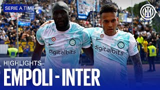 EMPOLI 03 INTER  HIGHLIGHTS  SERIE A 2223 ⚫🔵🇬🇧 [upl. by Gar]