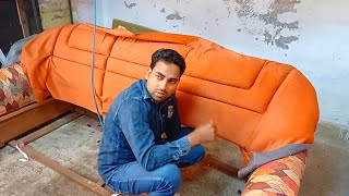 How To Make Sofa Cover At Home  Sofa Cover Cutting And Stitching  Sofa Repair At Home 2024 [upl. by Ayotyal610]