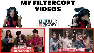 REACTING TO MY OWN FILTERCOPY VIDEOS  DEVISHI MADAAN [upl. by Emsoc665]