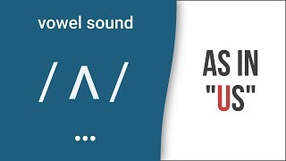 Vowel Sound  ʌ  as in quotusquot American English Pronunciation [upl. by Ahsiuqet]