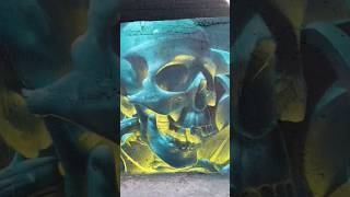 INCREDIBLE STREET ART MURAL 😱 streetart mural shorts [upl. by Ycniuqal567]