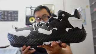 Adidas Harden Vol 6  Black and White  Unboxing  Review [upl. by Anaugal]