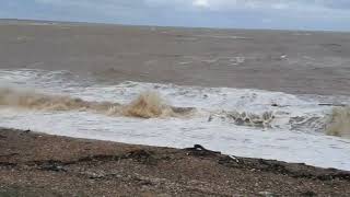 Minster on Sea rough sea 25th Feb 24 [upl. by Kalvin]