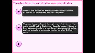 Office Administration 01 part 04 definition centralization and decentralization [upl. by Ocramed]