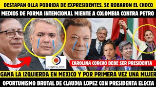 CONTRALORIA DESTAPA CORRUPCIÓN EN CHOCÓGANÓ IZQUIERDA EN MÉXICO CLAUDIA LÓPEZ OPORTUNIST4 [upl. by Nereil]