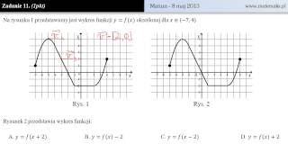 Zadanie 11  Matura 8 maja 2013 [upl. by Enelhtak]