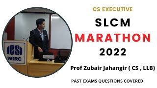 SLCM MARATHON  Securities Law amp Capital Market  CS Executive  English  Prof Zubair Jahangir [upl. by Esertak796]