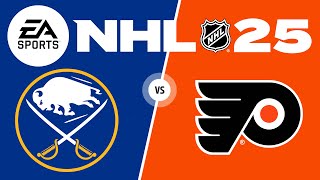 NHL 25 Full Season Playthrough  GAME 18  Buffalo Sabres vs Philadelphia Flyers [upl. by Alver]