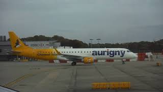 Air Aurigny Embraer E195 taxiing at Gatwick Airport 12102023 г taxiing 航空 비행 उड्डयन การบิน [upl. by Yajnas]