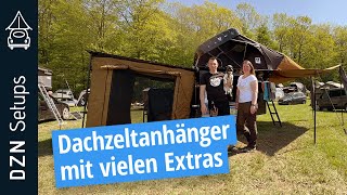 Dachzeltanhänger mit vielen Extras I DZN Setup Insignia mit Vickywood Dachzelt auf Campinganhänger [upl. by Conners926]