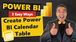 3 Easy Ways to Create Your Power BI Calendar Table 🗓️  Date Table [upl. by Ellary]