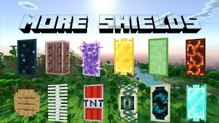 Minecraft More Shield Addonmod 121 [upl. by Anirehtak]