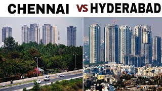 CHENNAI vs HYDERABAD Full View Comparison 2018Plenty facts Chennai City Hyderabad City [upl. by Yug]