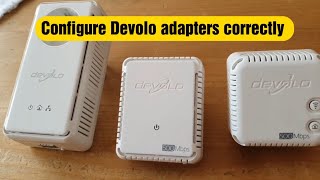 Configure Devolo adapters correctly [upl. by Philina]