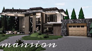 Bloxburg Mansion Modern House  Speedbuild  Roblox [upl. by Kowalski36]