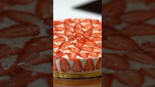 Fraisier Cake shorts video cake skills strawberry youtubeshorts [upl. by Oren]