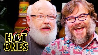 Tenacious D Gets Rocked By Spicy Wings  Hot Ones [upl. by Crudden]