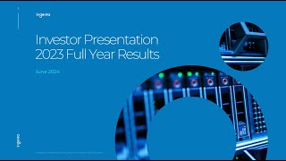 INGENTA PLC  Full Year Results [upl. by Narud362]