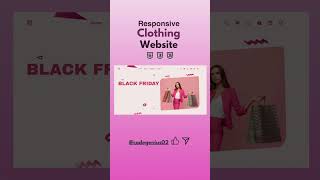 How to learn to code  Clothing Website HTML CSS JS  shorts [upl. by Latsyrd]