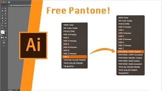 How to get Pantone Colors in Adobe Illustrator 2024 [upl. by Htebirol626]