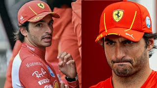 Carlos Sainz makes sad admission after Lewis Hamilton replaces him at Ferrari [upl. by Yrbua]