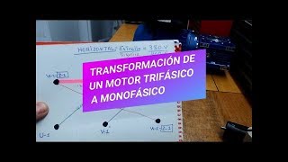 Como trasformar un motor trifásico a monofásico [upl. by Alul718]