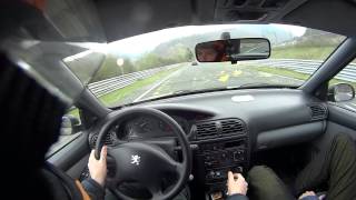 16032014 Peugeot 406 break 18 16v Nurburgring Nordschleife touristenfahrten action HD POV [upl. by Eldwin]