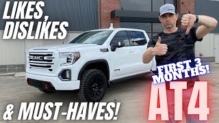 2021 GMC Sierra AT4 Crew Cab 3 Month Review  Problems amp Issues Too [upl. by Attennod]