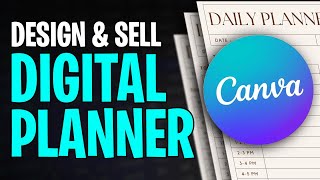 How to Make a Digital Planner on Canva to Sell on Etsy 2024 [upl. by Ilat821]