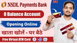 NSDL Payment Bank Account Opening Online 2023  NSDL Bank Account Opening  NSDL Payment Bank [upl. by Manas]