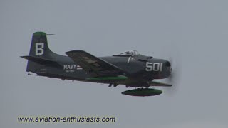 2011 Naval Air Station Oceana Air Show AD4 Skyraider and TBM3E Avenger demo Sunday [upl. by Perzan]