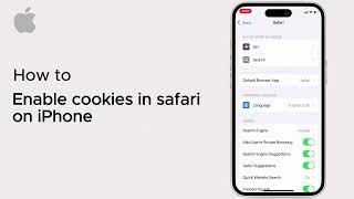 How to enable cookies in safari on iPhone  iOS  2025 [upl. by Letniuq]