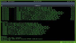 2 Ways To install Ruby On Rocky Linux 8 [upl. by Sallyann]