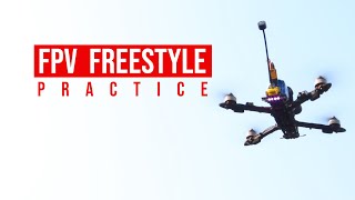 fpv drone freestyle practice  latihan fpv freestyle tipis tipis pakai drone fpv rakitan 6 inch [upl. by Aidahs]