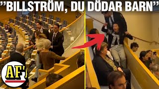 Se kaoset i riksdagen  här avbryts politikerna [upl. by Daisi]