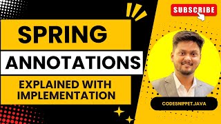 Spring Annotations Explained Comprehensive Guide with Examples [upl. by Rogers990]