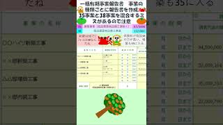 一括有期事業報告書 事業の種類ごとに作成が必要 35と38を混合するミスが多いshorts [upl. by Airakaz855]