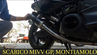 Yamaha tmax 500 scarico completo MIVV GP montiamo la marmitta  tutorial [upl. by Chiquia]