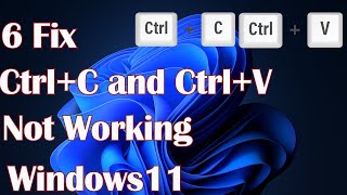 6 Fix CtrlC and CtrlV Not Working in Windows 11 [upl. by Asnerek]