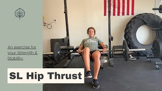 Single Leg Hip Thrust  Barbell [upl. by Aniale]