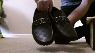 Unboxing Louis Vuitton Hockenheim Mens Loafers in Brown [upl. by Ecilahc]