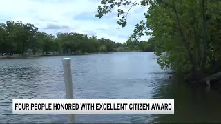 Heroes in Elkhart honored for helping to save boy who fell into St Joseph River [upl. by Eymaj]