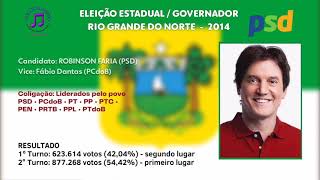 Jingle Robinson Faria 2014  Governo do RN [upl. by Ertnod]