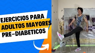 ¿Qué ejercicios hacer para PREVENIR la DIABETES de los Adultos MayoresRutina [upl. by Chapland970]