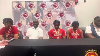 Edmondson boys basketball press conference Maryland Class 1A state final 031624 [upl. by Sands629]