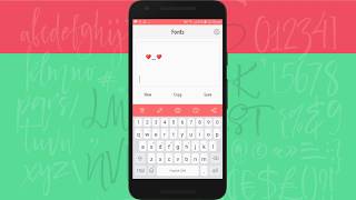 Fonts Keyboard  Font Style Changer [upl. by Nehttam]